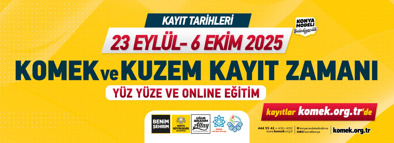 KOMEK’TE YENİ DÖNEM KAYITLARI BAŞLADI